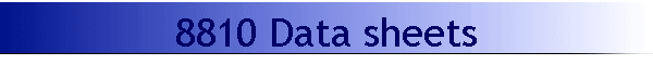 8810 Data sheets