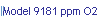 Model 9181 ppm O2