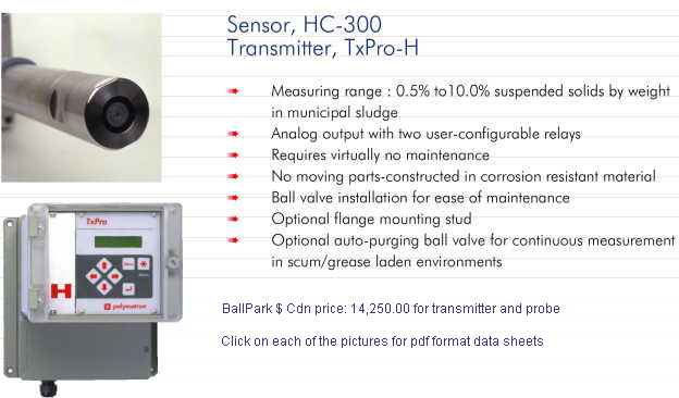 BallPark $ Cdn price: 14,250.00 for transmitter and probe

                           Click on each of the pictures for pdf format data sheets