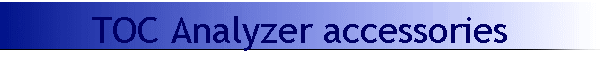 TOC Analyzer accessories